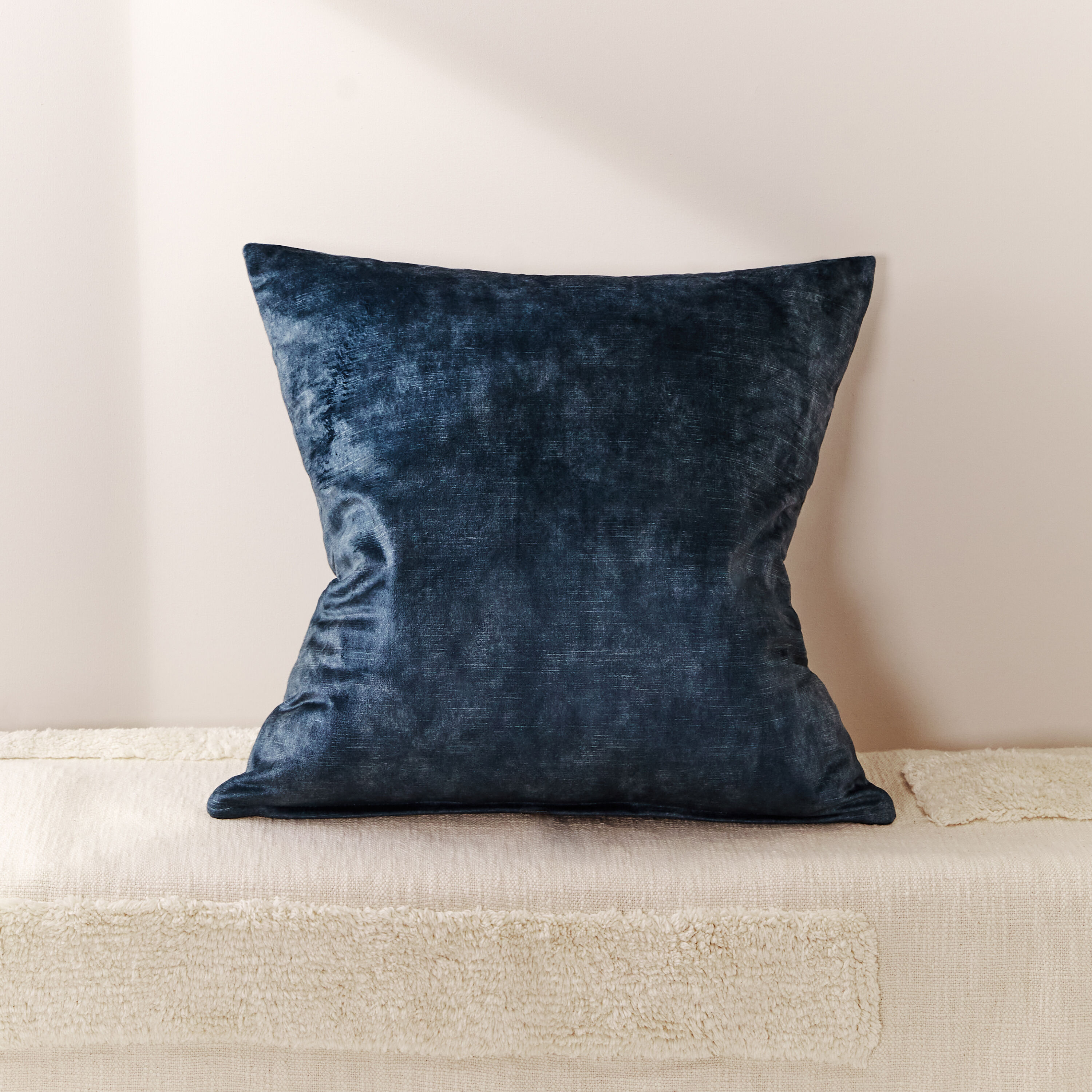 Navy deals velvet cushions